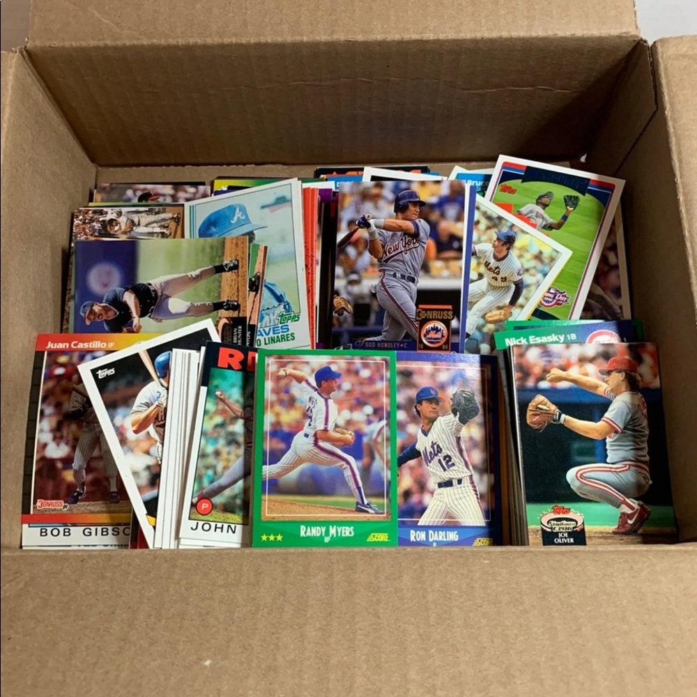 Mystery box baseball cards